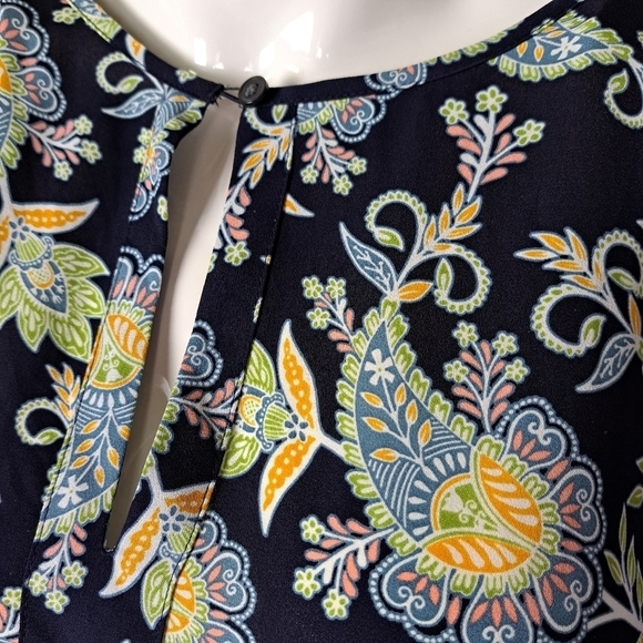 LOFT long sleeves paisley top - Picture 3 of 10